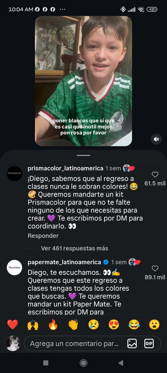 soymaestramiel's tweet photo. Este niño se queja en redes que Colores Norma sacó de su set el color rosa y puso el blanco. Los comentarios fueron bárbaros 🤣

Entonces llega Pelikan, Papermate y Prismacolor y en corto hacen su oferta🤣🤣🤣

Moraleja:
Un hater puede aparecer dónde menos esperas. https://t.co/dlUxm8Xa9U