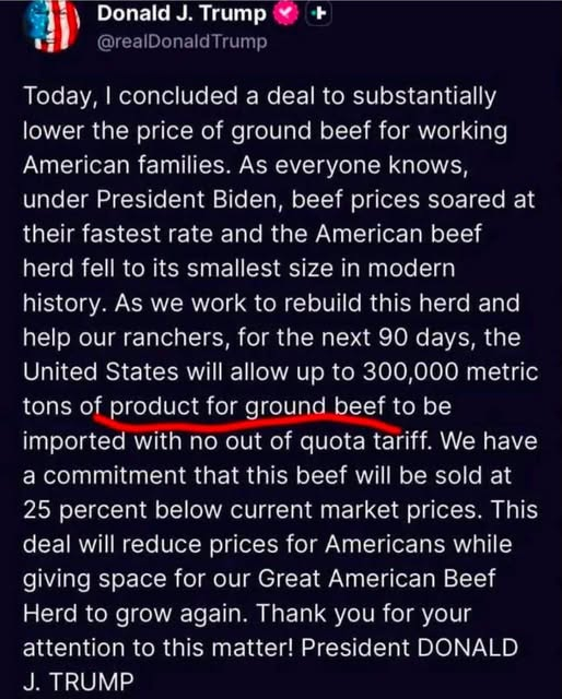 JamesTate121's tweet photo. What is a product for ground beef? https://t.co/McHksgg1SX