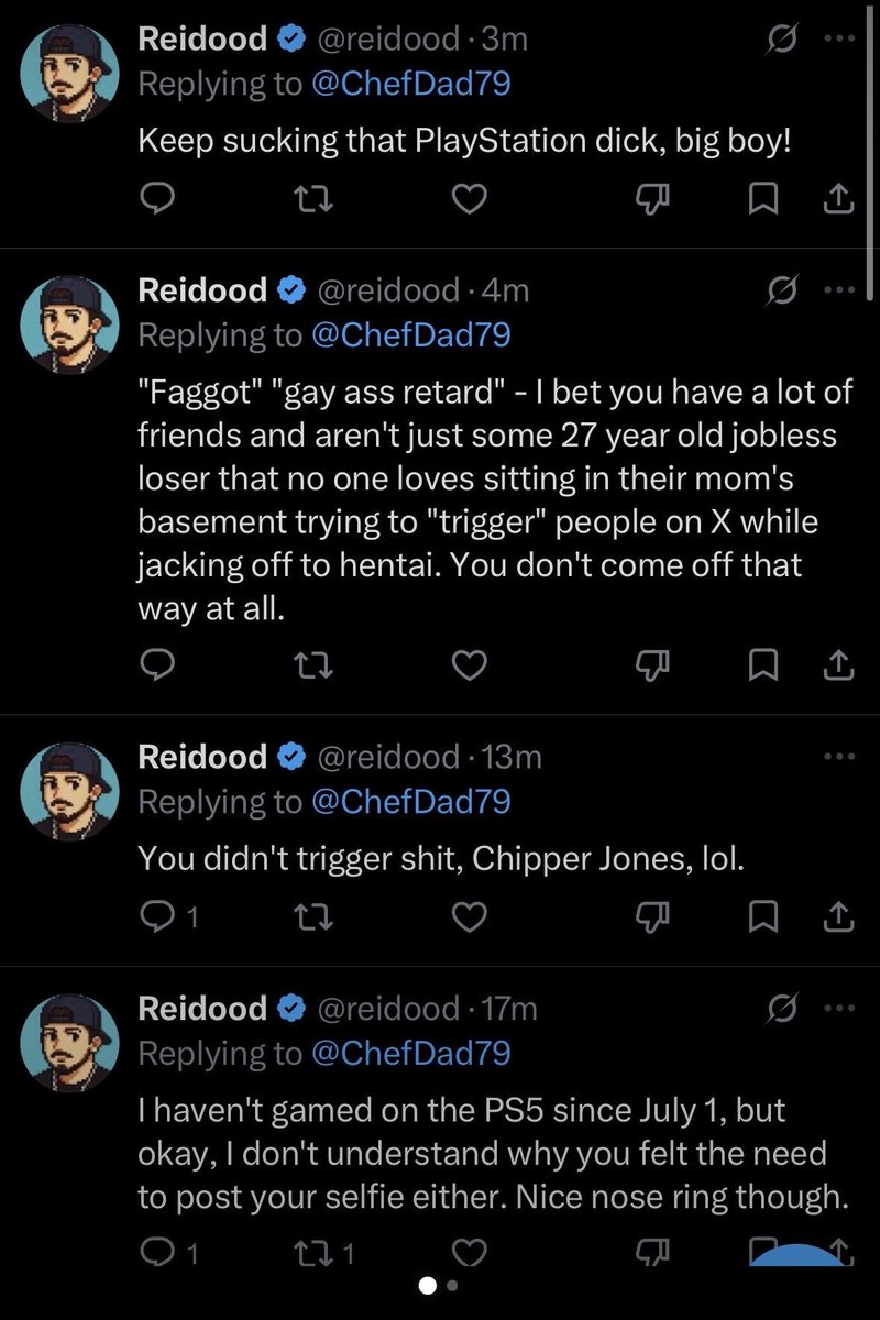 ChefDad79's tweet photo. #nottriggered 😜
Fag boy blocked me after his rant. I guess he isn’t a Chipper Jones fan. https://t.co/MIzd4pqlPp