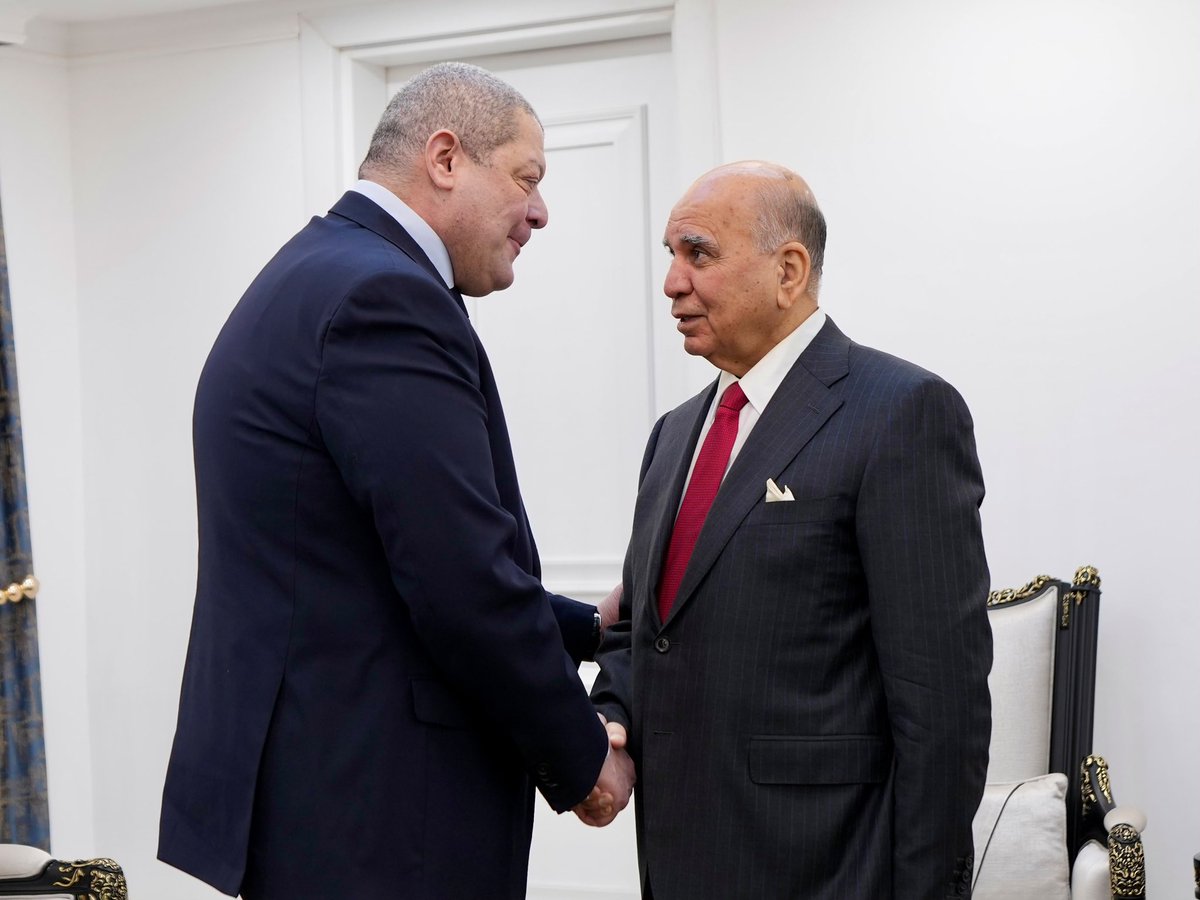 Iraqimofa's tweet photo. وزير الخارجية يستقبل السفير المصري بمناسبة قرب انتهاء مهام عمله في العراق – وزارة الخارجية العراقية https://t.co/NDR67PjFlY https://t.co/ff9a4zdiwV