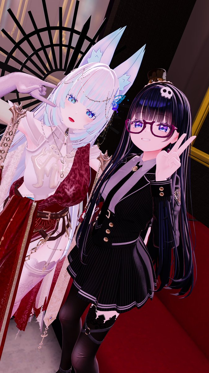 ALTOMATO_VRC's tweet photo. おはようございます。

今朝のお写真は昨日参加したイベント
「#ArcaNight」での一枚📷

おはツイ勢のniyaさんに接客頂き、お土産におはツイ写真用ツーショまで頂いちゃいました！感謝です💕

こちらのイベントはアルカナモチーフのキャストさんと雑談を楽しめます！
運が良ければタロット占いも受けられるらしい。これは一度体験してみたいなぁ♪

グランドオープンに向けて準備中とのことなので、続報を楽しみに待ちましょう！