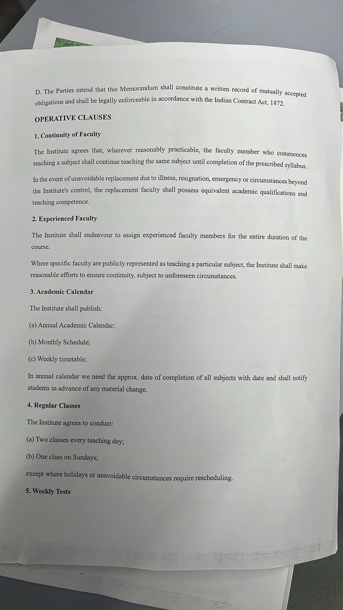 925_Unf1sd's tweet photo. Bangalore Centre Update

Students are now insisting that the #Director (Mr. Ajay / Mr. Anoop) personally sign the document - a stark reflection of the complete erosion of #trust and #faith in the system.

They are proving to be a #nightmare - not only for hundreds of thousands of employees, but also for the countless dreams, aspirations, and families that depend on them.

Such acts of misconduct and fraud must invite strict accountability and exemplary punishment.

#VIAS #VisionIAS @Vision_IAS