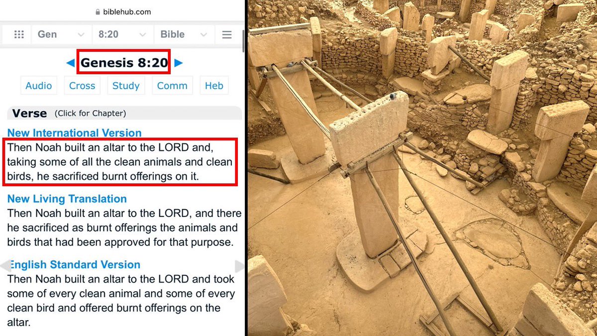 BrightInsight6's tweet photo. NOAH’S ARK UPDATE: New testing underway at Mount Ararat’s ‘Durupinar Formation’, which is virtually the exact LENGTH & LOCATION described in the Bible!

If/when confirmed, it may ALSO change everything we knew about GOBEKLI TEPE, as ‘Noah’s Altar’ described in Genesis 8:20 has striking similarities to the Biblical depiction of the altar.

Could Gobekli Tepe be the Altar that Noah built after emerging from the Great Flood? https://t.co/rWfrkyuNS0