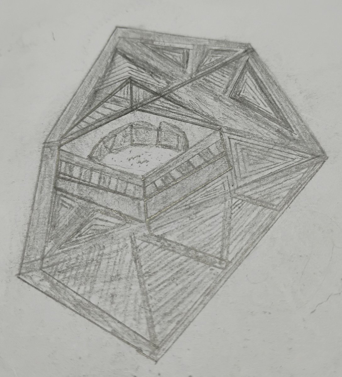prajapatiji00's tweet photo. #MyArt #HandDrawn #PencilSketch #GeometricArt #3DDrawing #PerspectiveSketch #ArtistOnX #LineArt #Shading #Creativity https://t.co/SDR1syflcb