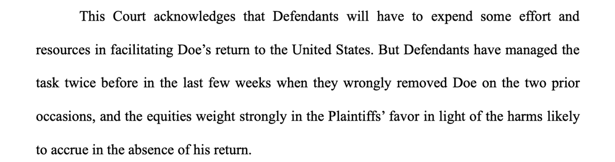 kyledcheney's tweet photo. A man who aided US authorities by testifying against Mexican cartels was illegally removed *three times* in recent weeks — including to Mexico, where he had protection from deportation due to threat of torture/death.

A judge in MD has ordered his return.

https://t.co/McUyfk3yFL https://t.co/7hlurhoRG4