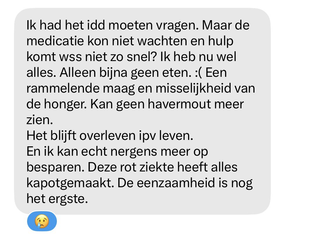 ArmoedeMaaktM's tweet photo. Niet om medelijden te krijgen of zo, maar ook voor ons is het vaak niet makkelijk om berichtjes te krijgen als het onderstaande en vervolgens niet te kunnen helpen, omdat er te weinig hulp voorhanden is. Daarom nog eens een warme oproep om onze weekendinzameling te delen! 🙏 https://t.co/9obC5MZN9F
