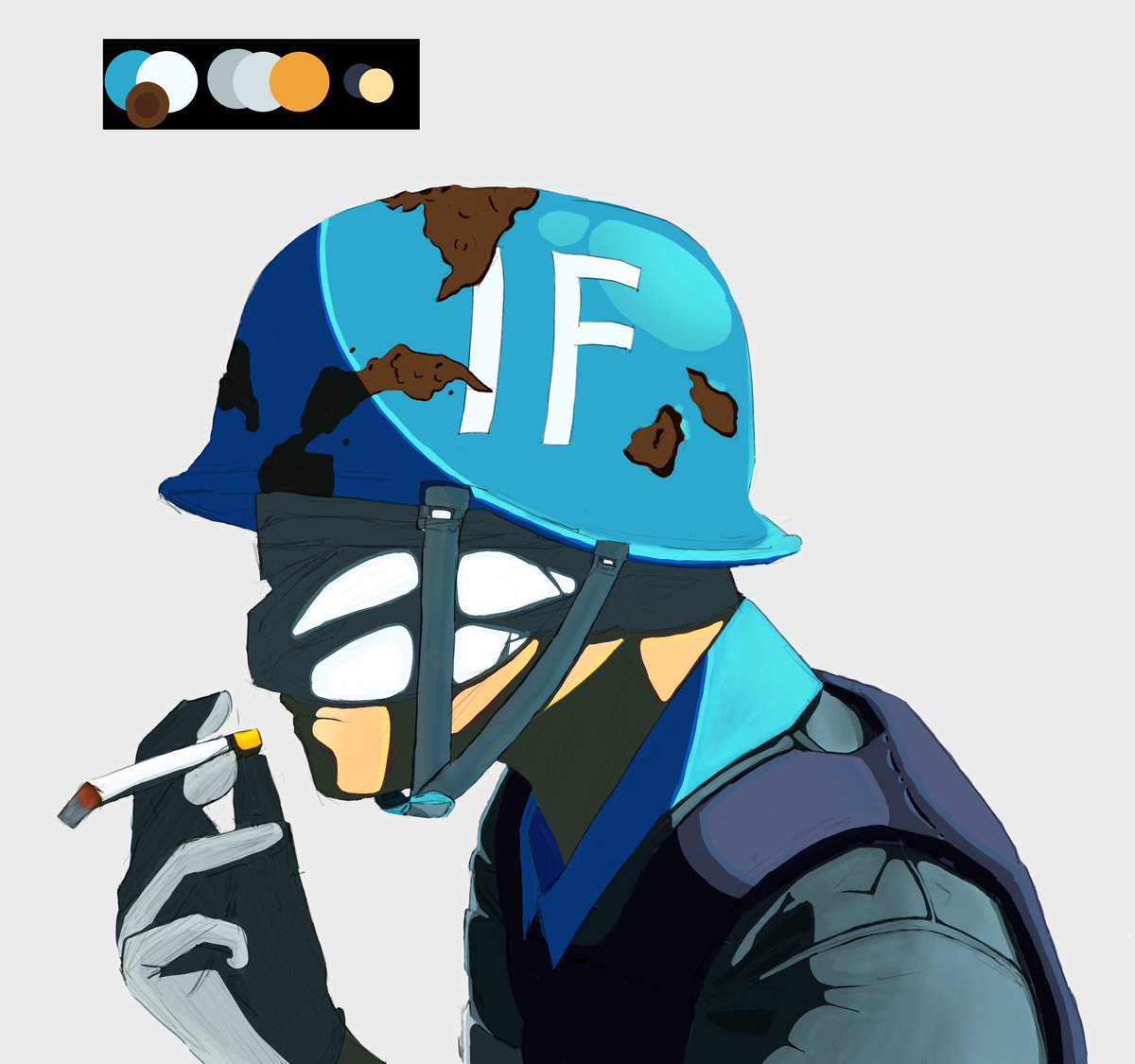 blueowlet1's tweet photo. Grenadier my favorite 

#art #dazw https://t.co/1JvyWOr0aq
