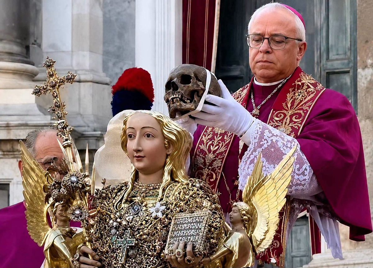 iamossy_'s tweet photo. On the Trending Video of the Veneration of the Skull of St Agatha

Sentiments aside, I like to be honest with myself first.

If Protestants decided to exhume the remains of Archbishop Benson Idahosa because they considered him a great man of God and a saint, and then went as far as removing his skull, or any part of his skeleton, to carry it in a public procession, crowning the skull with a royal cap, and then bowing slightly before it in honour and veneration. . .I know exactly what I would be typing if I am to make a post on it.

If I visited my village in Enugu and saw my uncle and some townsmen carrying the skull or skeleton of a man who had died many years ago, claiming that he was their hero and the founder of the village, and then began singing around it and venerating the bones. . .I know exactly what my reaction would be.

So, I can write a whole theological defence of why we bring out the skull of St Agatha, carry it with gloves, crown it, and venerate it. I can explain that this is a Catholic practice of honouring the remains of a holy person and that the veneration given to the relic is not worship.

All of that may be true.

But if I do so without honestly acknowledging how unusual, and even disturbing, the practice can appear to someone who does not share our theological understanding, then I think I am being dishonest with myself.

I can say that it is veneration, not worship. And of course, that distinction is important. But another question remains: Must we venerate the skull or skeleton of anybody in order to honour that person? Does venerating a particular bone or relic bring us closer to salvation?

That is where my own reservations begin.

I understand the theological reasoning behind the practice. I also understand that, within Catholic tradition, relics have a long history and are treated with reverence because of the person whose earthly remains they are. But understanding a practice is not the same thing as having no questions about it.

And perhaps this is one of those moments when, rather than rushing to defend everything we do, it may be more honest to sit back and listen to the criticisms.

Sometimes, criticism can help us examine practices that we have inherited and become accustomed to. Not every criticism of Catholic practice is an attack on Catholicism. Sometimes, a sincere question from outside can force us to ask questions from within.

So, yes, I can defend the veneration of the relic of St Agatha. As a Catholic priest, I understand the theology behind it.

But I also think I am allowed to say: I have my reservations.

Sometimes, it is better to receive the criticism, sit with it, and ask ourselves honestly:

Is this practice helping people encounter Christ, or are we sometimes defending a practice simply because it is ours?

#PurestPurity 

Written by Father Kelvin Ugwu.