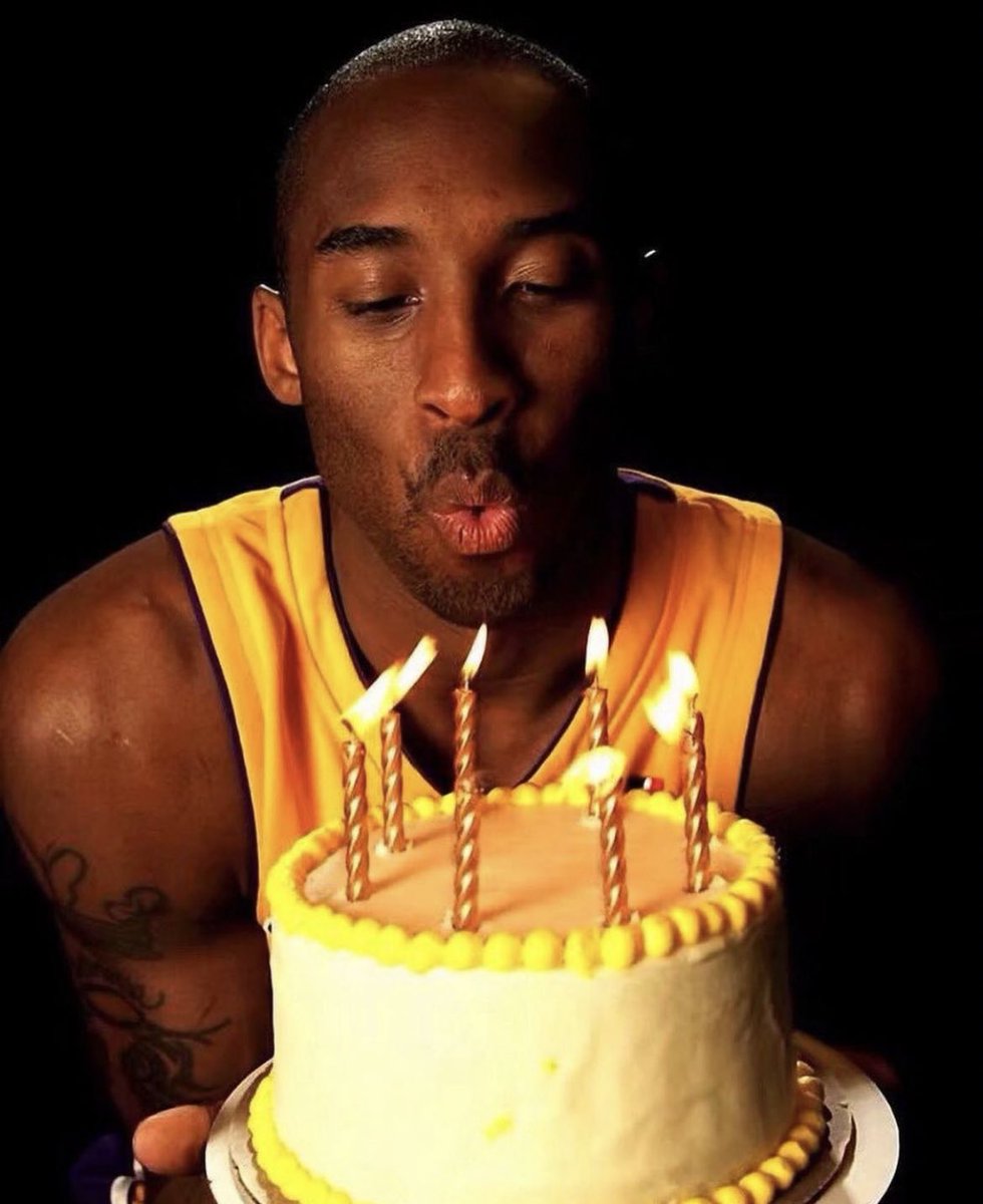 LakeShowYo's tweet photo. Happy Birthday to Kobe, who would’ve turned 48 today 💜💛 https://t.co/DpGG1smXTW