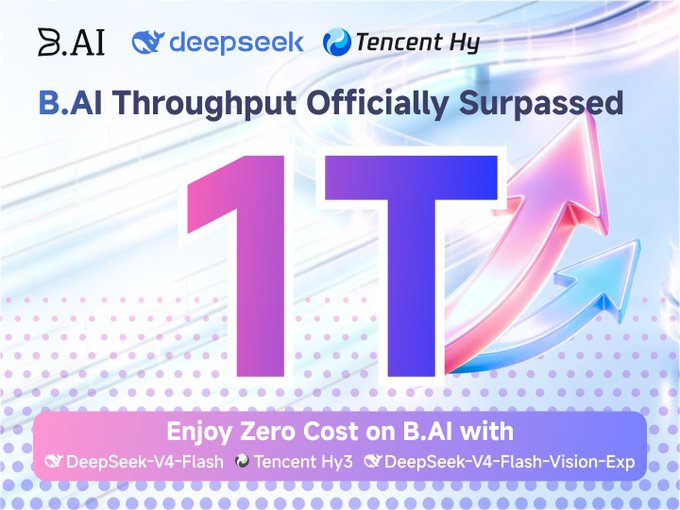 ORACLE_OKLA's tweet photo. 🚀 CELEBRATING AN UNPRECEDENTED MILESTONE AS TOTAL TOKEN THROUGHPUT SURPASSES ONE TRILLION IN RECORD TIME 🔥

The rapid adoption of next-generation artificial intelligence infrastructure has reached a phenomenal milestone with over one trillion tokens processed in just five days. This massive achievement underscores the growing global demand for high-performance, cost-effective computational power designed specifically to empower builders, creators, and decentralized developers across the globe.

1️⃣ Unprecedented Throughput and Zero-Cost Accessibility
Surpassing the one-trillion token threshold within five days demonstrates massive real-world utility and robust system scalability. Offering completely free, enterprise-grade access to cutting-edge models removes traditional financial barriers, allowing independent developers and decentralized teams to build continuously without operational overhead.

2️⃣ Advanced Multimodal Intelligence and High-Concurrency Reasoning
By providing immediate access to premier foundational models—including ultra-fast reasoning solutions like DeepSeek V4 Flash, multimodal vision capabilities with DeepSeek V4 Flash Vision Exp, and specialized general-purpose intelligence through Tencent Hy3—the ecosystem delivers the exact computational diversity required for next-generation applications.

3️⃣ Catalyzing the Autonomous Web3 Agentic Era
A trillion processed tokens represents tens of thousands of active builders deploying automated agents, complex analytics tools, and on-chain intelligence systems. Providing rock-solid infrastructure ensures that autonomous agentic applications can scale seamlessly while maintaining high reliability, transparency, and top-tier execution speeds.

The future of decentralized computation and autonomous intelligence is expanding at an exponential rate, laying the groundwork for frictionless integration across digital economies worldwide.

@BAI_AGI @justinsuntron #TRONEcoStar