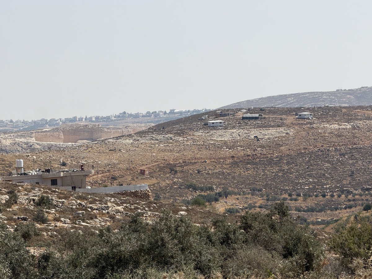 basel_adra's tweet photo. The settlers then set fire to a house before leaving toward the settlement outpost they had established on the edge of the village about a year ago. https://t.co/RKYdfj0O8m