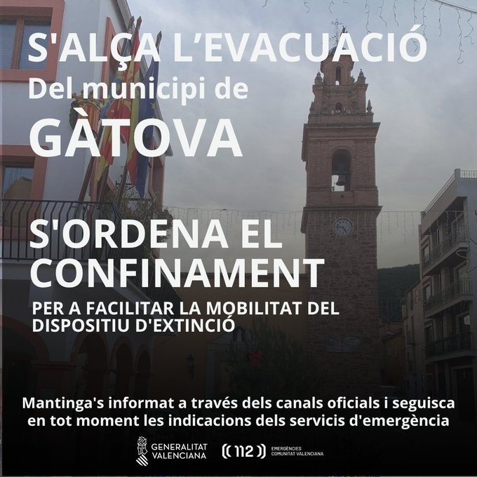 posted_news's tweet photo. #IFSegorbe: Regreso autorizado para los vecinos tras estabilizarse el incendio que calcinó más de 630 hectáreas. Se ordena el confinamiento para facilitar la movilidad del operativo de extinción en las calles.
https://t.co/2x7vGAvmy2 https://t.co/s79AUJtuX8