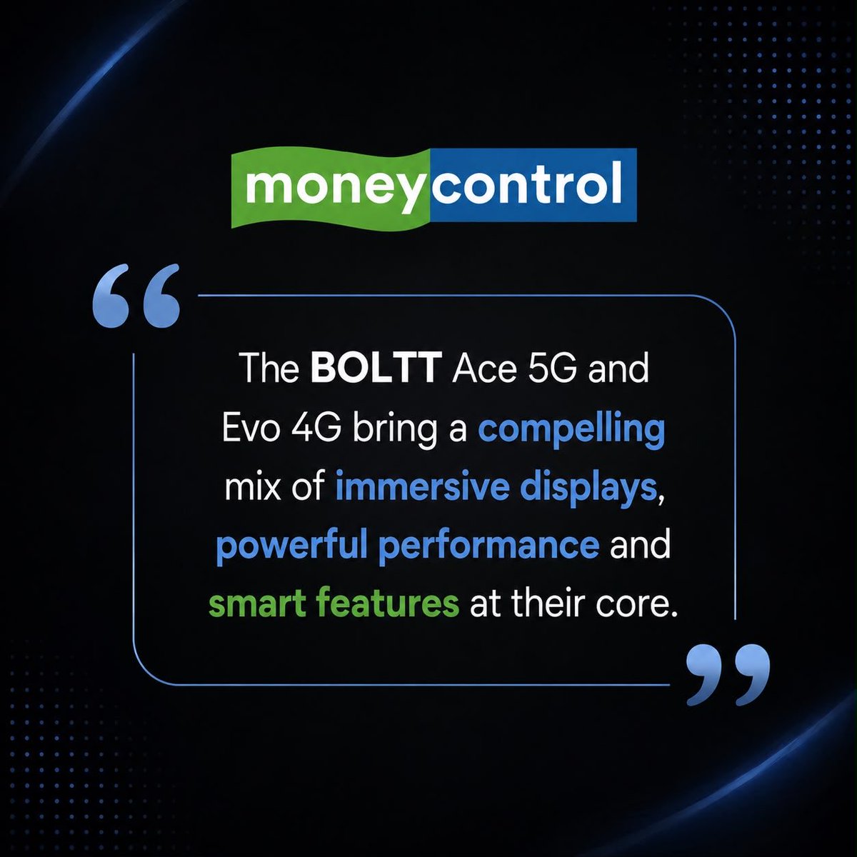 Bolttglobal's tweet photo. The headlines are already talking. ⚡

Boltt ACE &amp; EVO are gearing up to make their mark with smarter performance, powerful cameras and battery built to keep up.

And this is just the beginning. 👀

#Boltt #BolttACE #BolttEVO #BolttSmartphones #BolttInTheNews https://t.co/VXWljrsdws