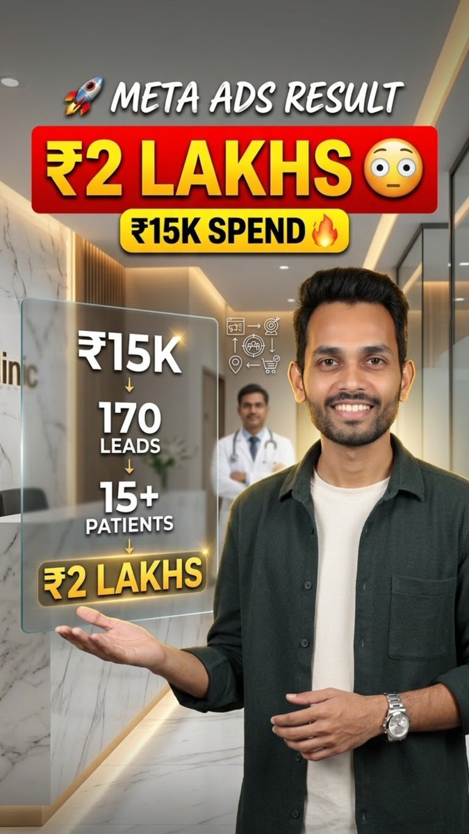 proroles's tweet photo. 🔥"₹15,000 Meta Ads Investment → ₹2,00,000 Revenue! 🤯💰"

👉 Follow us for more updates: @proroles.digital
📞 Contact us: +91 90636 85566
🌐 Website: https://t.co/tOGEDQGYBV
📩 Email: prorolesdigital@gmail.com https://t.co/XldyAQYILq