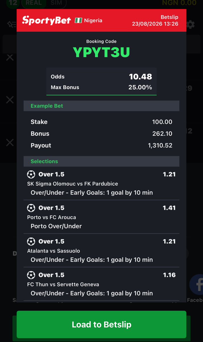 BigJayFtips's tweet photo. FAMILY TODAY IS THE DAY ❤️

I’ve dropped just 1 slip for us.
10.48 ODDS

I really need us to win this one.
Stake what you can afford to lose.
Let’s pray and cash out 🙏

#BIGJAYFTIPS #SportyBet https://t.co/ojiD2TIe5Z