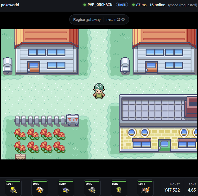 PVP_ONCHAIN's tweet photo. @blknoiz06 we brought pokemon fire red and emerald to base!

catch and grow your team, battle people to earn $POKE 

can login from all chains - https://t.co/6NrFgKMOpy