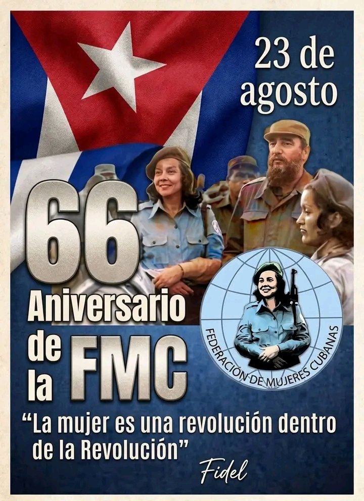 ClotildePaumier's tweet photo. #SantiagoDeCuba 
La mujer es una Revolución dentro de la
REVOLUCIÓN !!!!!!!
"Muchas Felicidades "
#MujeresEnRevolución https://t.co/l8vH4GDjIp