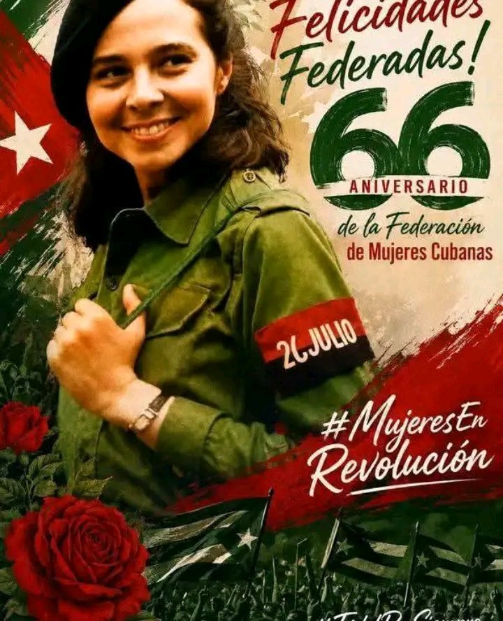 ClotildePaumier's tweet photo. Muchas Felicidades para todas las mujeres cubanas en su nuevo aniversario.
#SantiagoDeCuba 
#MujeresEnRevolución https://t.co/SKQnIPRHDk
