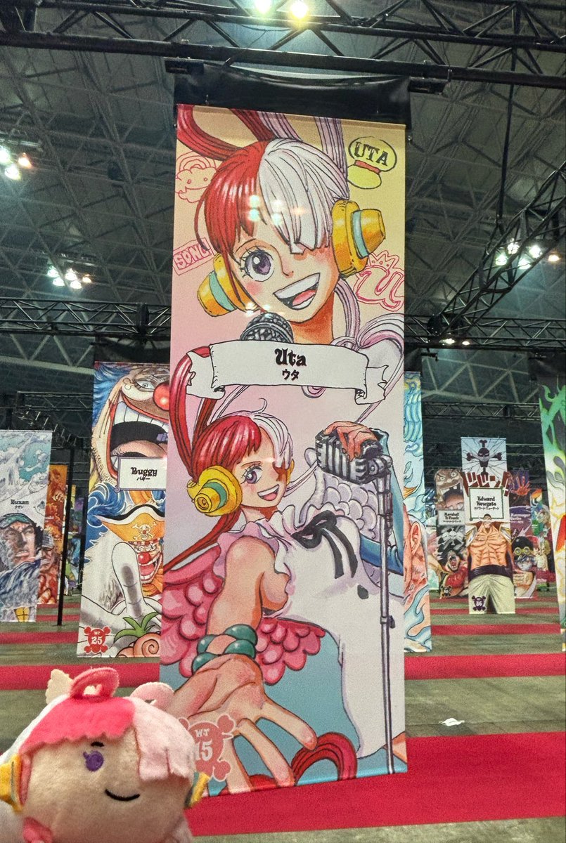 Lcicles1006's tweet photo. 最後滑り込みで推し＋相棒のノボリ撮影成功📸
みんなほんとに頑張った！TOP15、TOP30おめでとう🎊

 #ONEPIECEDAY 
 #ONEPIECE_WT100 https://t.co/dE3Qr1trGM