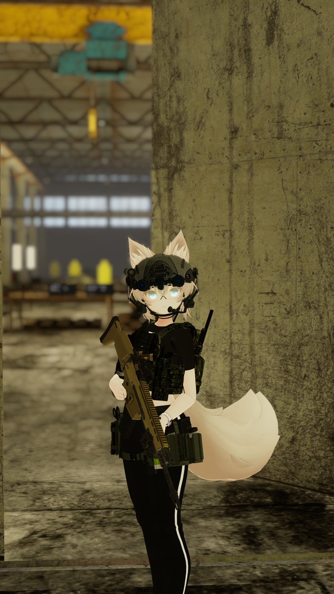 nucoline's tweet photo. ミリタリ改変してみた #VRChat #Rindo3D https://t.co/R61L6GvyPq