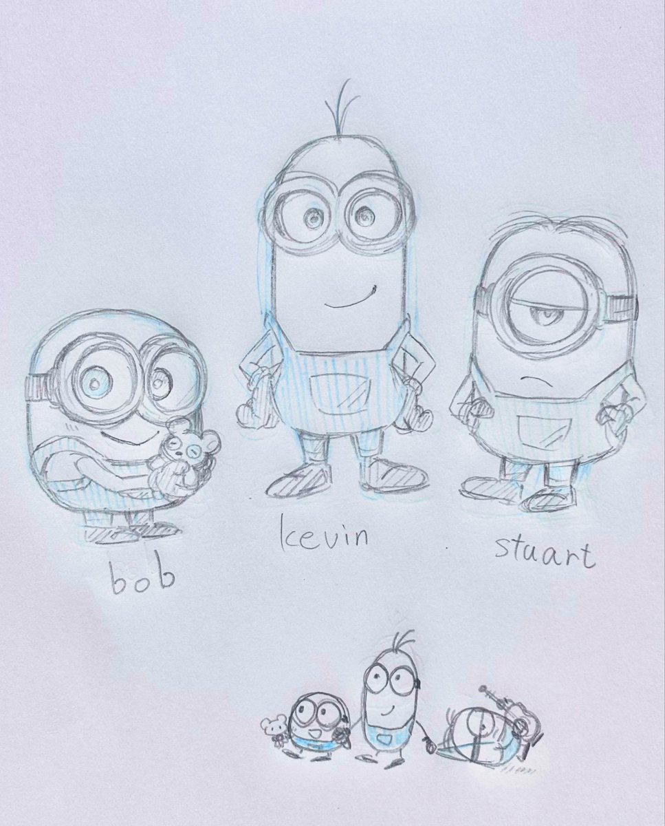 Ntna7xa's tweet photo. #minions 
旧トリオ https://t.co/w7wRhg8pRS