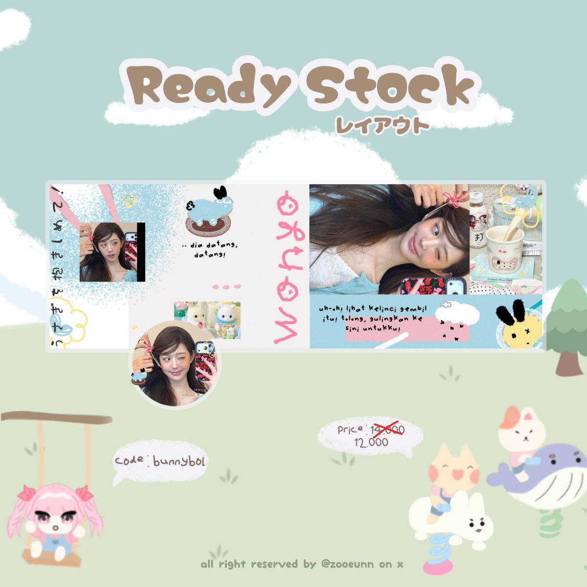 zooeunn's tweet photo. ₊˚୨୧ ૮꒰ ˶• ༝ •˶꒱ა — Help RT please? Thankyou! 

heiOoO gusy,, zooe mau open titipan untuk katalog baruu dengan special price!! layout anna, wonhee, wonyoung, winter nya ufs yaa!! ayo bawa pulang dengan prici 10 dan 12 coins sajaa! 📨

#bealanjaㅤ https://t.co/b6jEpPAFgB