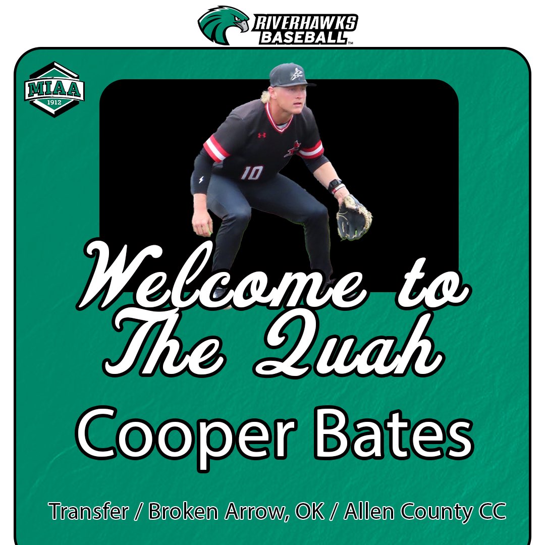 RiverHawksBSB's tweet photo. Next Up!

Cooper Bates - Broken Arrow, OK

#RiseHigh | #TeamNSU https://t.co/zeuKptt04w