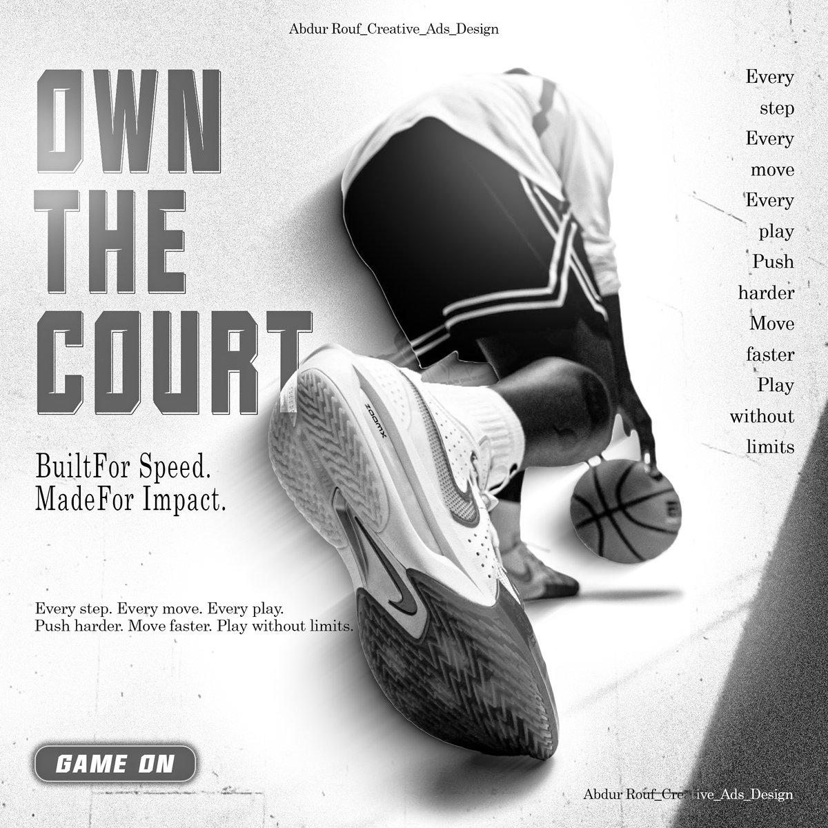 roufr90k's tweet photo. Own the court. Own the game. 🏀🔥
Bold design meets premium performance.
#SneakerDesign #GraphicDesigner #SportsDesign #AdCreative https://t.co/2ljgFBM8uv