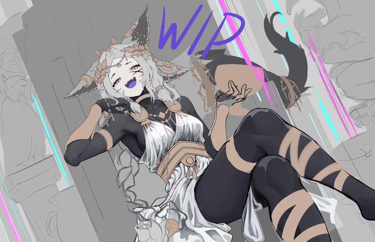PlantOfWisdom's tweet photo. early dyarikku wip 🥺 #RikkuGaki https://t.co/zdkkR6jjBX