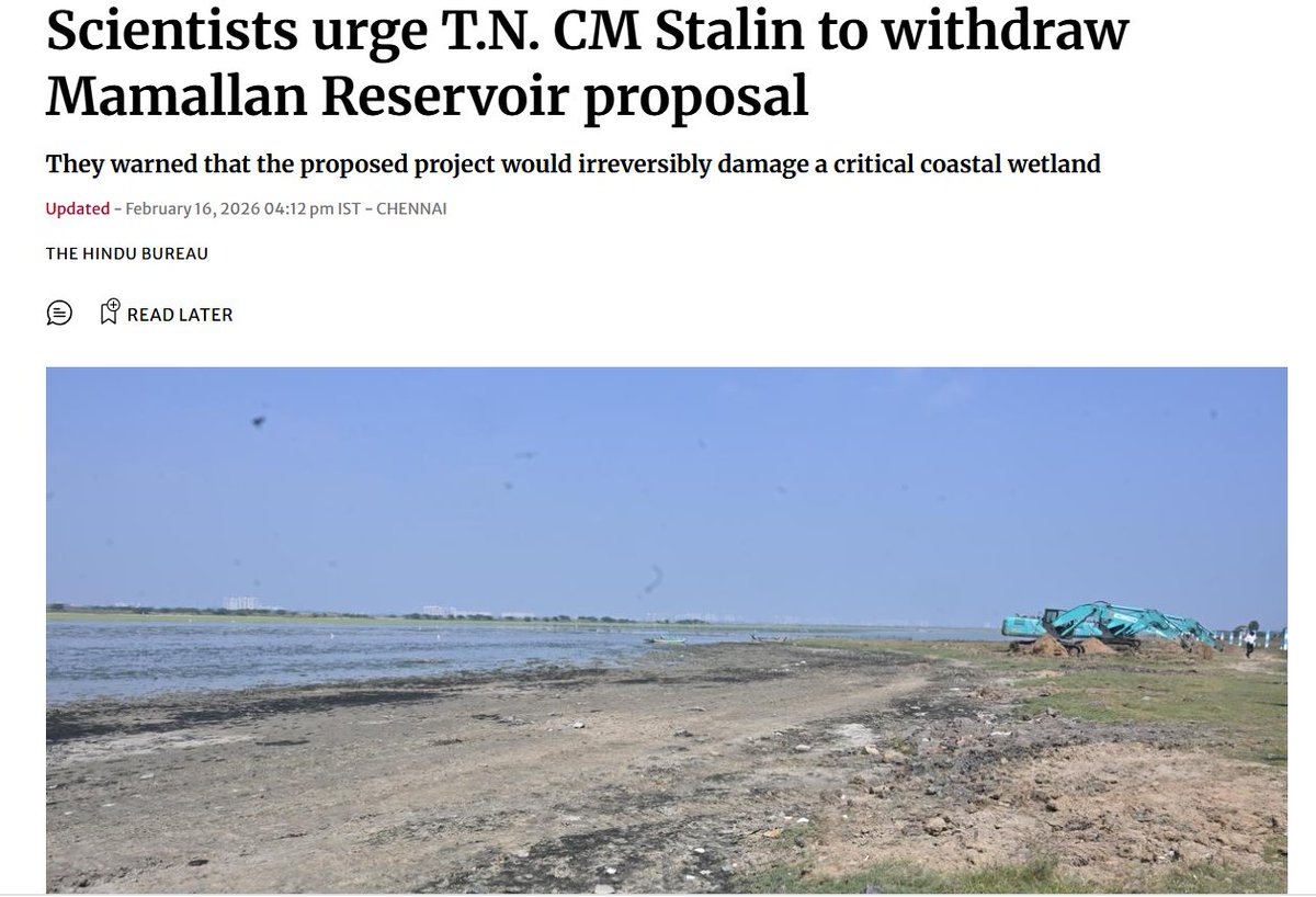 NityJayaraman's tweet photo. Fools venture where angels fear to tread. 

@CMOTamilnadu Don't ignore the warnings of real scientists. #ScrapMamallanReservoir https://t.co/uTkQNIVynB