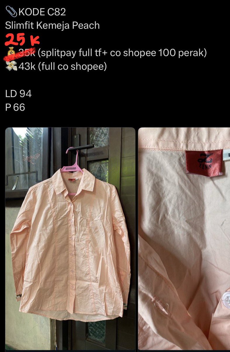 tamipreloved's tweet photo. Harga Promo buat malam ini
25k /ea https://t.co/QnuR5pbBPw