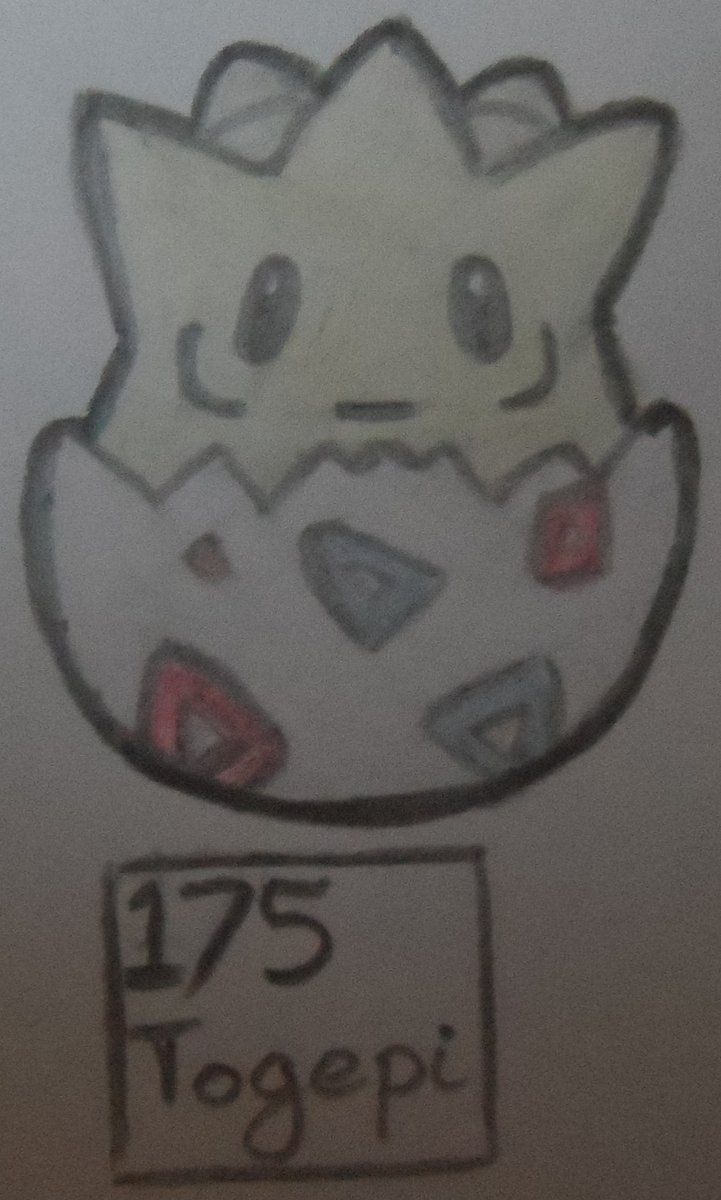 Ms_Yuuki_'s tweet photo. Daily Pokemon drawing - Day 1331
Togepi 175 (Shuffle) https://t.co/HUlL2U4nBm