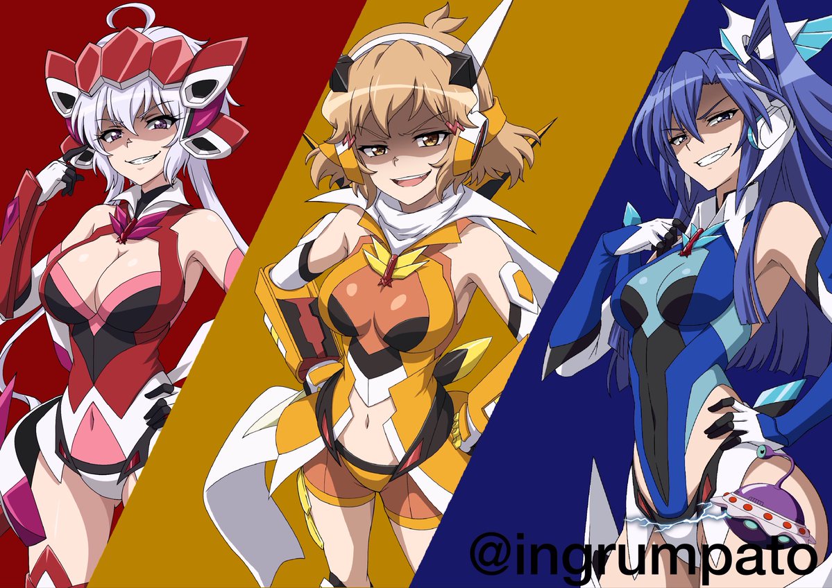 ingrumpato's tweet photo. #シンフォギア 
#立花響 
#風鳴翼 
#雪音クリス 
『シンフォギア装者・ヤドリ人間化シリーズ』
先行で3人デス！
元ネタは銀河超特急をググってください。 https://t.co/LrOtcfbuoZ