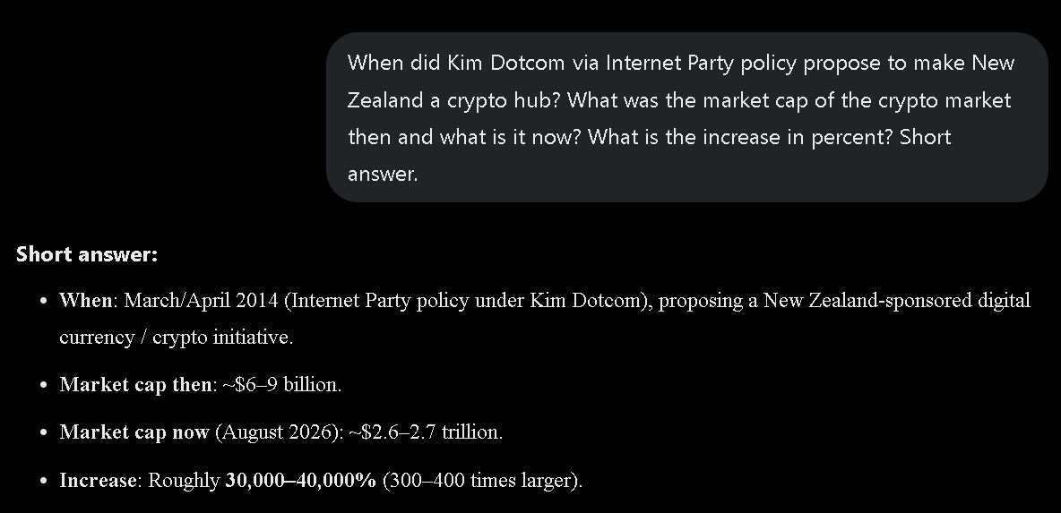 KimDotcom's tweet photo. My vision for New Zealand was correct.
Listen to me now: Direct Democracy.
Vote Freedom. https://t.co/7BZCsQ3JeG