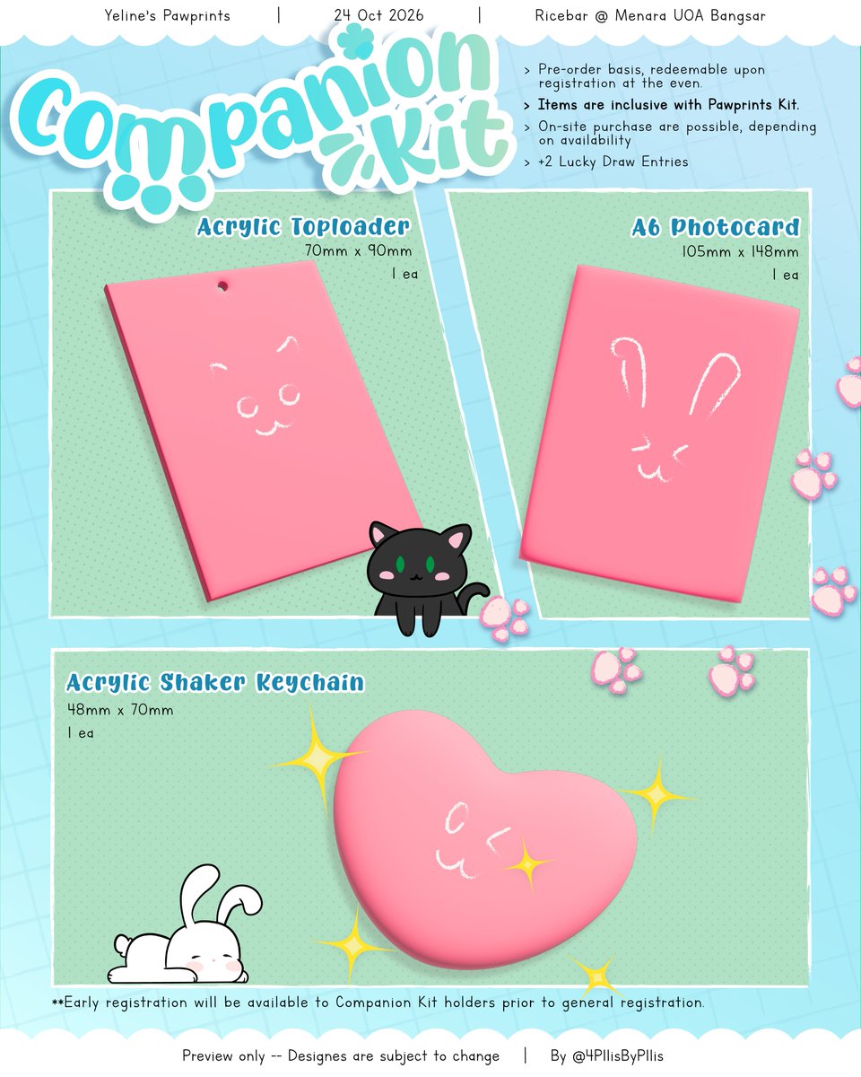 4PllisByPllis's tweet photo. We're finally in the city, but we have to hurry on finding the pawprints. Reach out to us if you have any clues!

📅 24/10/2026 (Sat)
🕦 12.00pm - 4.30pm
📍Ricebar, Bangsar, KL.

You can also trade info with us here! https://t.co/VveHZaBudz

#YelinesPawprints #PLAVEHappenings_MY https://t.co/73cF5Acs61
