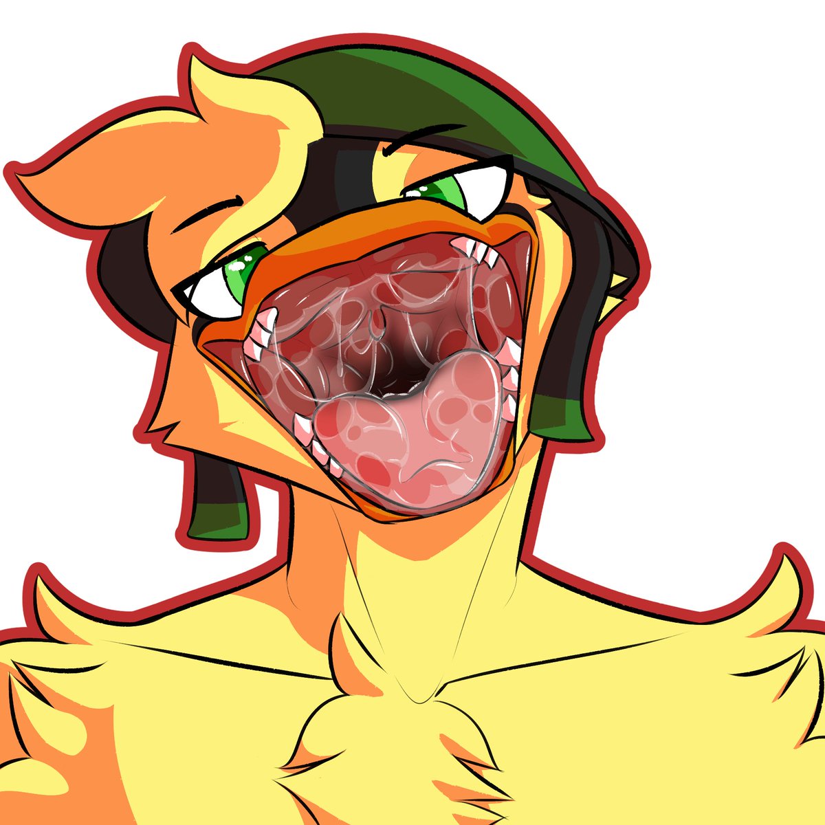 GeographyFetish's tweet photo. 📌Some more info!!!

Hi this is my chud :3 Themes to expect:
-Big big guts
-Fatal
-Cruelty &amp; pain
-Vanilla sex too
-Same size, large proportions
-Maybe harder kinks 

Artists I comm a lot and you should follow if you like my stuff
@BlitzTheBird 
BlueBlizzFoxx on FA
@SkullShepard https://t.co/MXhHRCvWg8