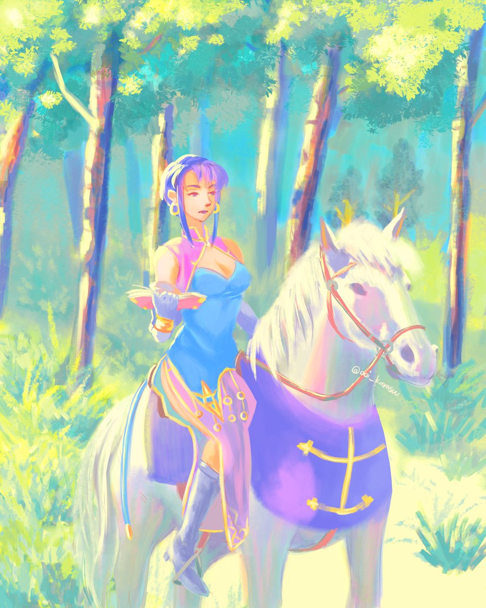 aoi_karasuu's tweet photo. fire emblem 7 ursula 💜✨ https://t.co/0VFu1E5gOY