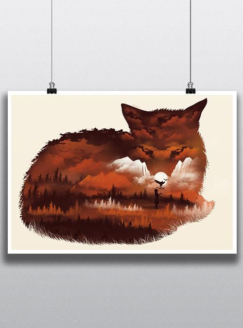 qwertee's tweet photo. "The Girl in the Red Forest" is today's featured print on https://t.co/qnuhwCalrY RePost for a chance at a FREE TEE! https://t.co/g8YMfCVwF1