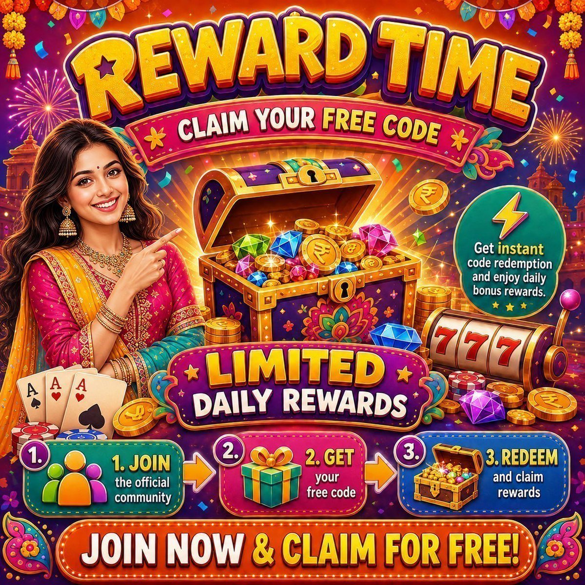 Q345com's tweet photo. 🔥 Unlock your bonus and start winning today.
🔥 Log in today and grab your exclusive Gift Code!
🔥 Every free play could turn into a BIG WIN! https://t.co/wbe3WYnFF9