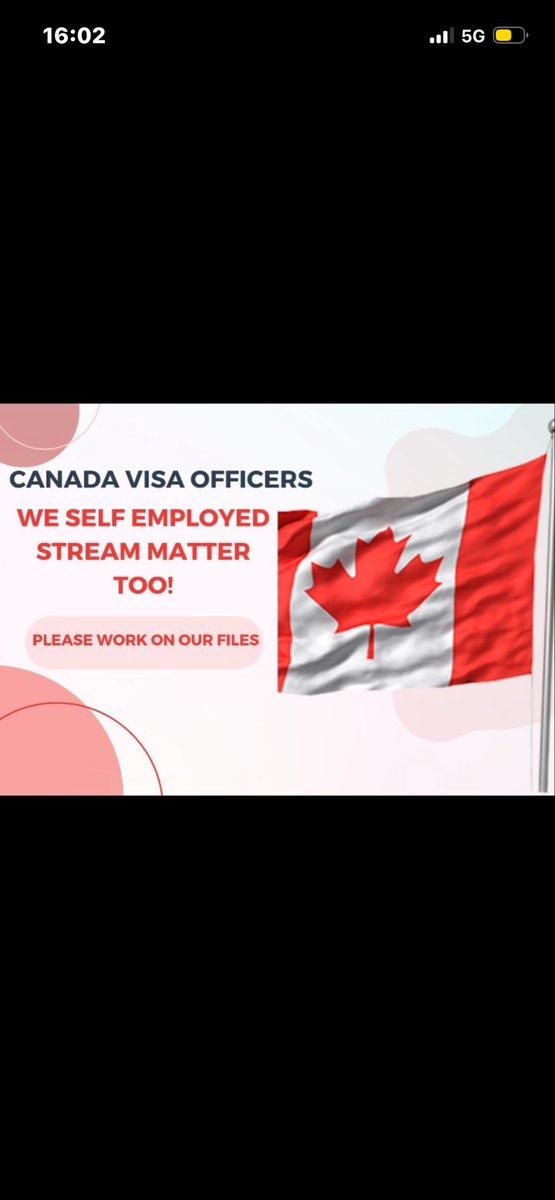 chiamygurl's tweet photo. @CitImmCanada Kindly work on federal self employed files. Thank you https://t.co/uxP0j9g3jk