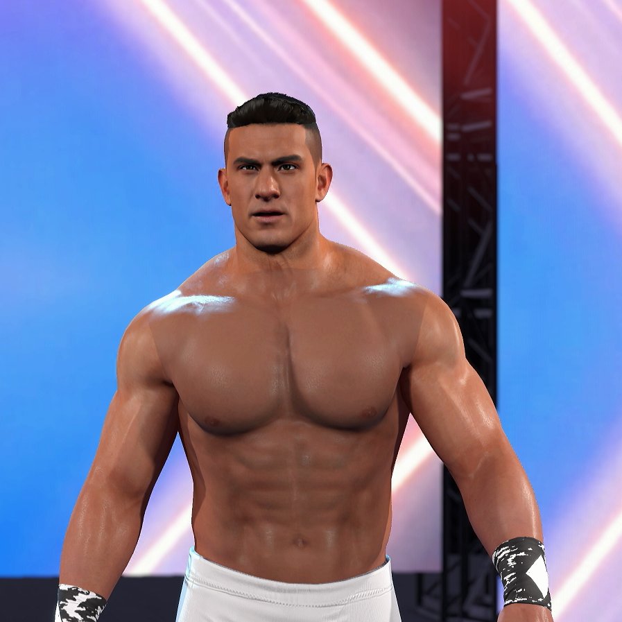 HSleuther's tweet photo. Still a early W.I.P but decided to use a new face texture this year. We'll see if I can get anywhere with it. #WWE2K26 https://t.co/6tYkeWfIQH