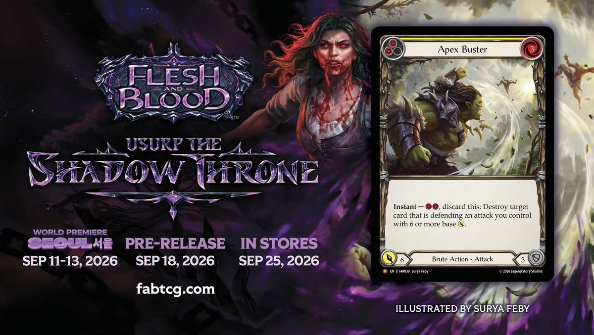 Ajanell_TCG's tweet photo. Oooooooooh 😍🥰
We'll be able to destroy the Warriors' Dynamos, Teklo's equipment, and so on... it's just magnificent!

Brutes > all

#fabtcg https://t.co/EEq9nCV7Pp