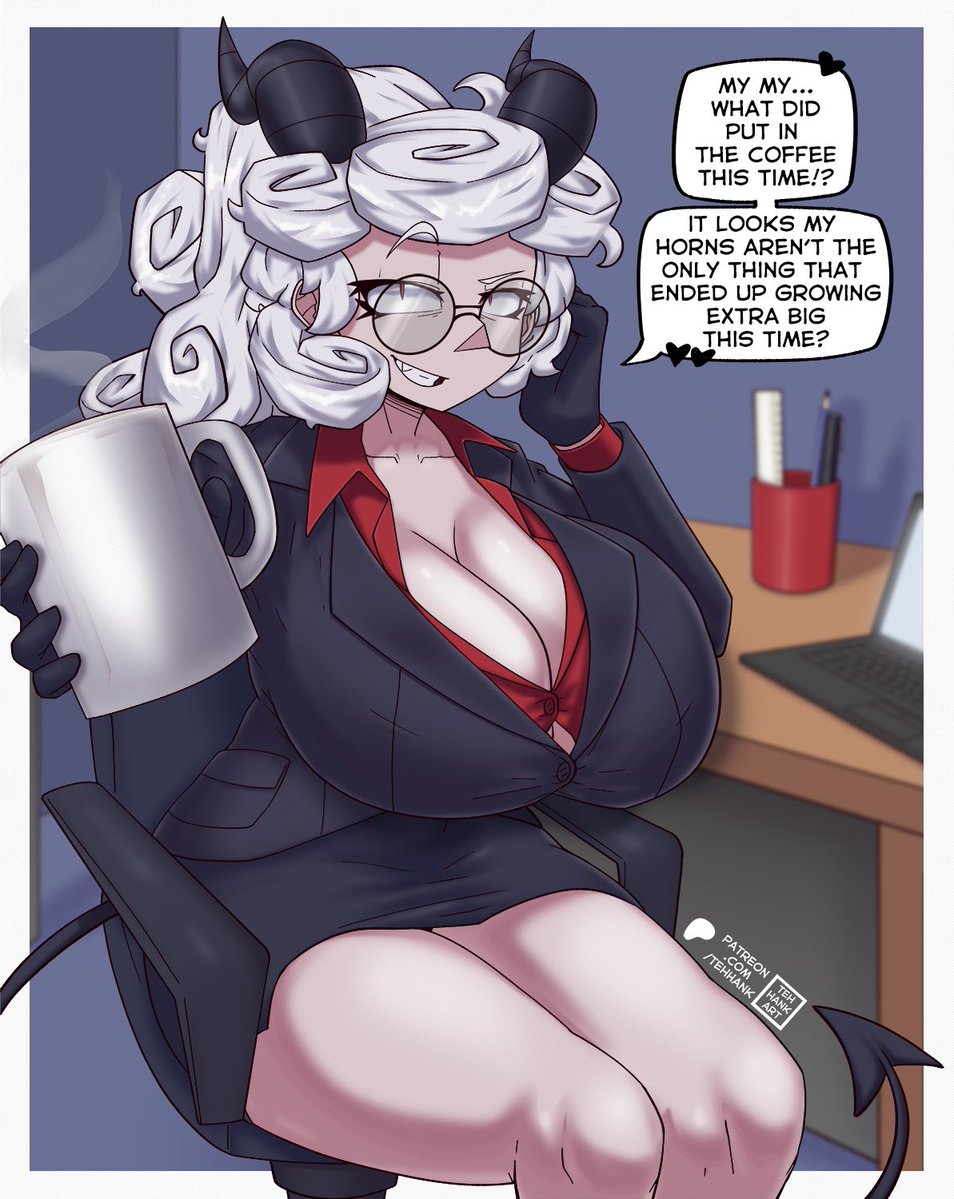 TehHank's tweet photo. Thinking about all the fat demon sloshers I've drawn recently. https://t.co/scUvddTVux
