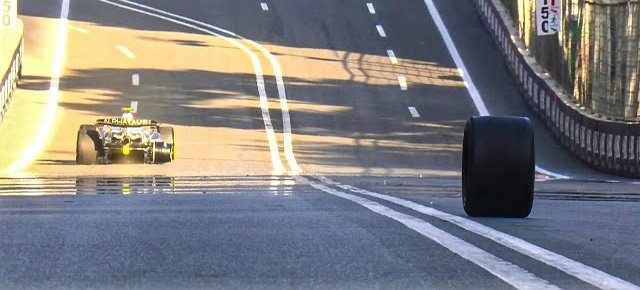 UNOversalF1's tweet photo. That's Yuki's 2023 Baku wheel returning from its adventures. https://t.co/LopAz8lIAi