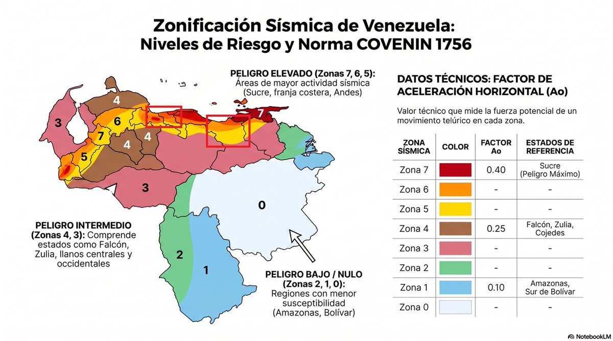 morandavid's tweet photo. Mapa de riesgo sísmico de #Venezuela 
- La pregunta : ¿se han hecho evaluaciones de sismorresistencia a las instalaciones energéticas que se encuentran en los recuadros rojos? 
Por ejemplo: Petroquímica Morón, Planta Centro, Refinería El Palito, Complejo Jose, Refinería PLC https://t.co/dNCyTtuN3l