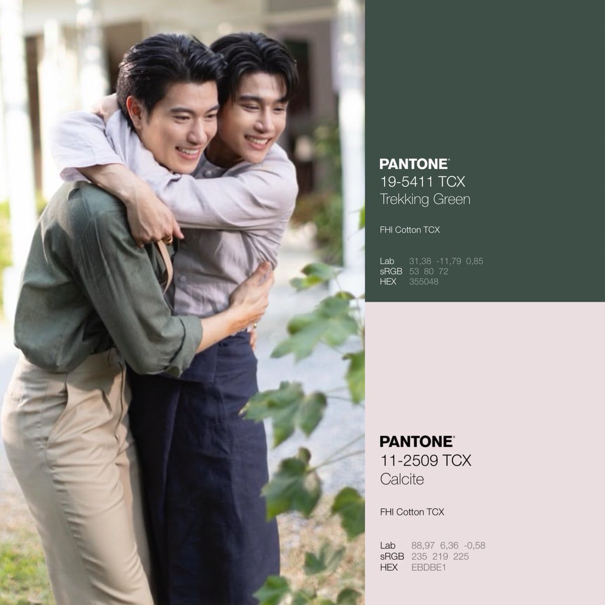 shonagatsu's tweet photo. Outfit pantone color ของภพทินวัยผู้ใหญ่ เป็นคู่สีที่น่ารักแมตช์กันมาก ๆ ส่วนตัวชอบดูคู่สีอยู่แล้ว ก็เลยรู้สึกว่าทีมงานชุดเก่งกันจัง คู่สีก็เหมาะชุดก็สวย ชื่นชม ๆๆ https://t.co/LcD7febRVA
