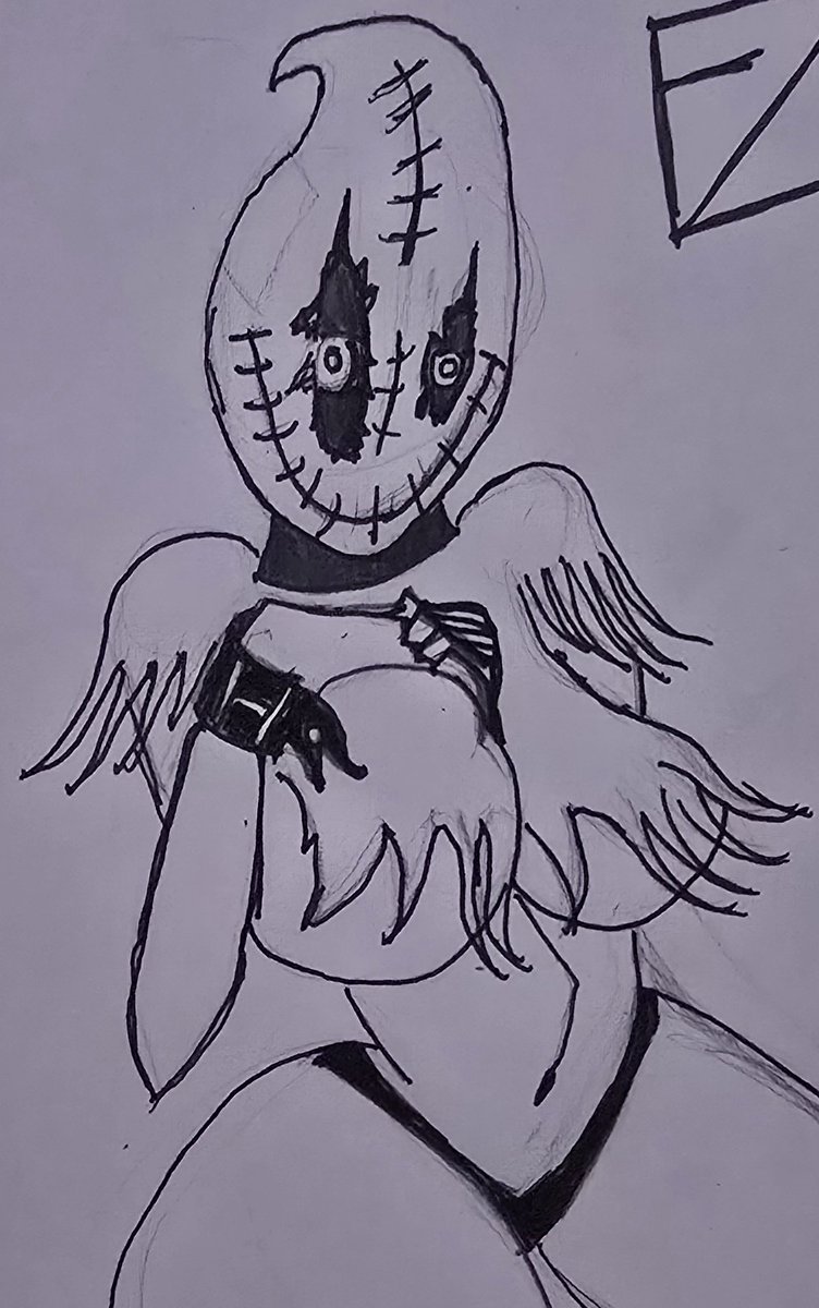 FreakyRottenXR's tweet photo. Old drawing | What's under her mask?

Art: @FreakyRottenXR (Me)

#Horror #Halloween #bigboobs https://t.co/jP8yfzJvTv