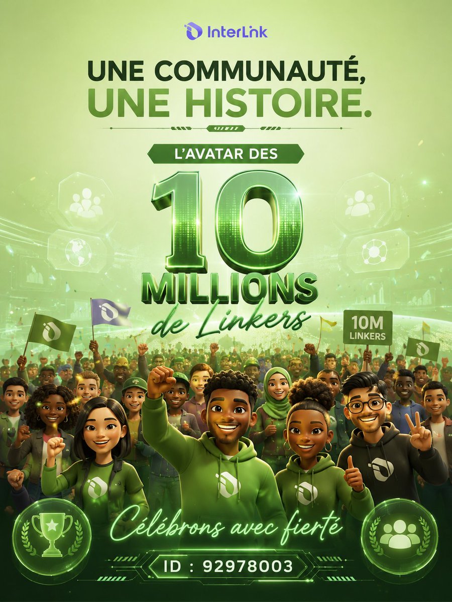 logtaba's tweet photo. Une communauté, une histoire et une fierté d'avoir atteint les 10 millions de Linkers. 
#InterLink #ITLG #ITL
#WeAreTheFirst10MillionLinkers https://t.co/SHPkPcbKIz