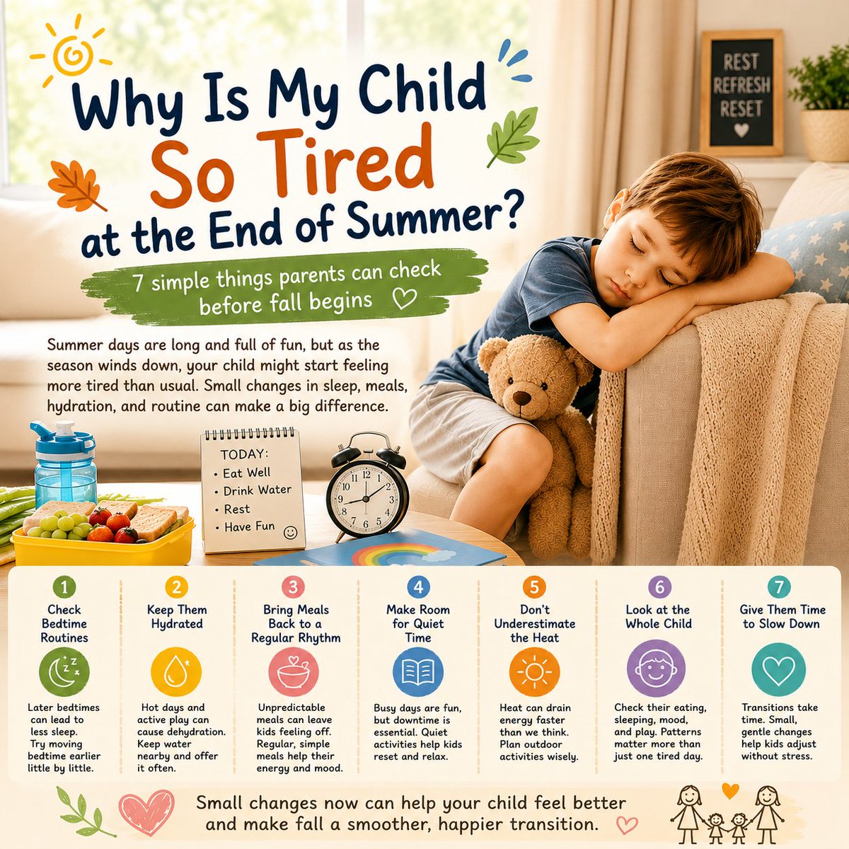 SunnysHappySock's tweet photo. 🍂 Summer is winding down, and your child may be feeling more tired than usual.
Small changes in sleep, meals, hydration, and daily routines can help.

 Sunny Little Story
https://t.co/CpNsofDKC5

 Sunny’s Happy Socks on Amazon
https://t.co/hPvnglJZIF
#ParentingTips #KidsHealth https://t.co/Mj0G3kPQ6b