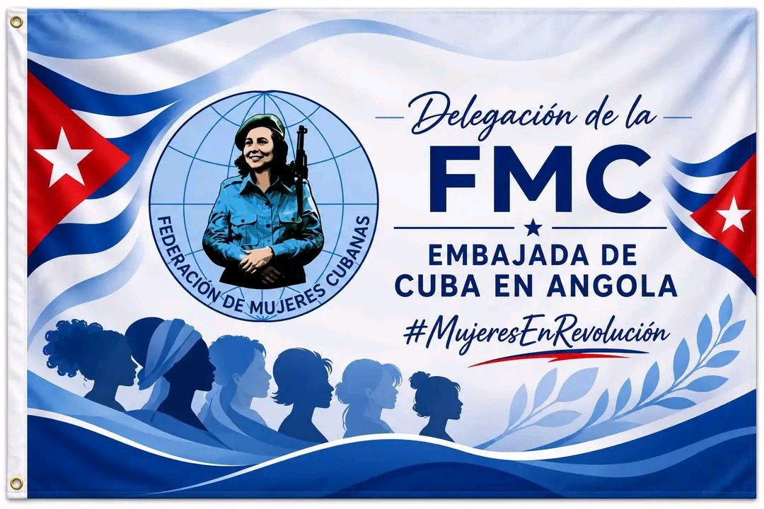 FMC_Cuba's tweet photo. #MujeresEnRevolución
Las federadas de nuestras misiones en el exterior celebran el aniversario 66 de la #FMC, desde #Angola nos llegan imágenes de la celebración. ¡Muchas felicidades! https://t.co/kogtBnTOMl